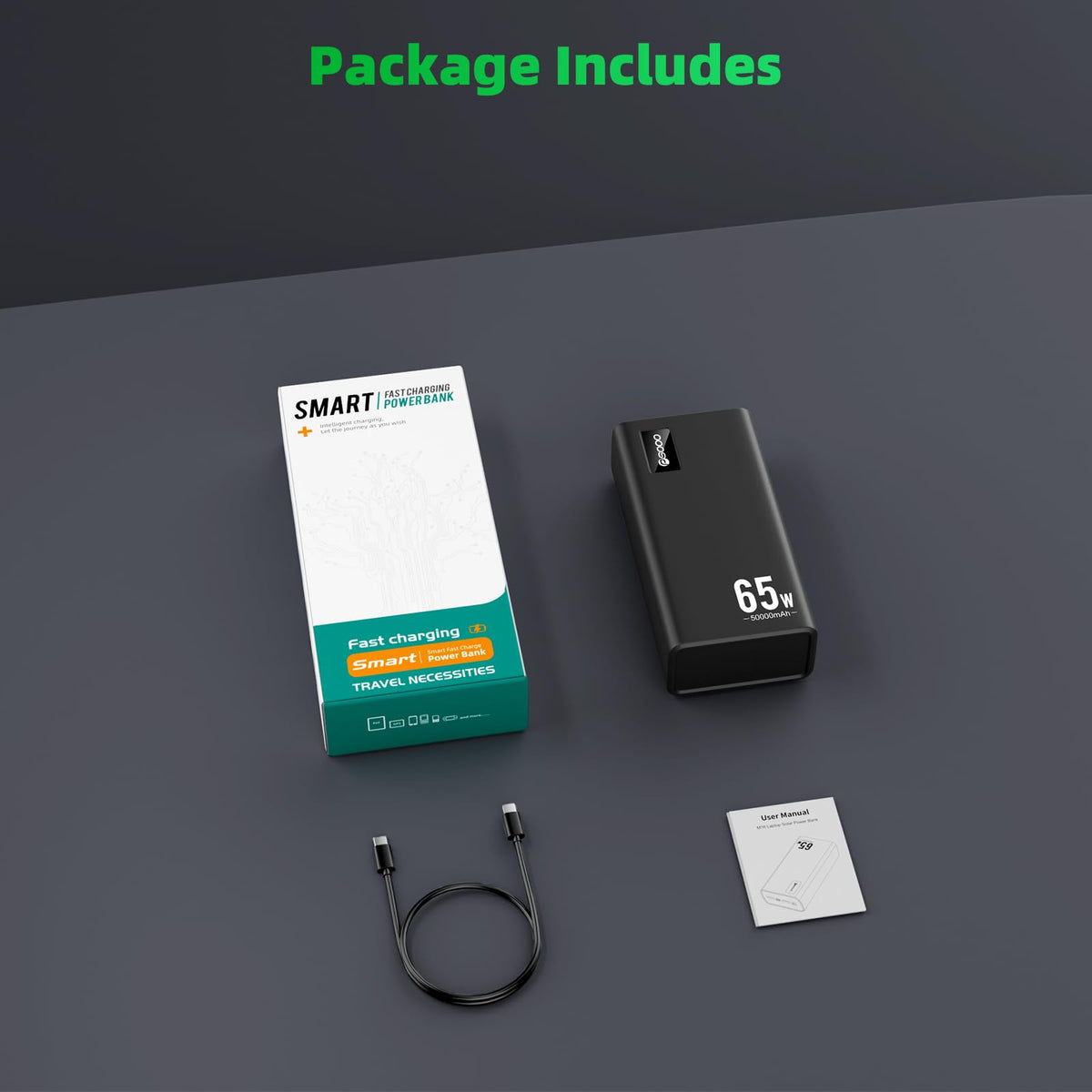 Hot Selling Computer 65 Watt Powerbank Fast Charging 30000mah 50000 Mobile Phone Qc Portable Charger Pd 65w Power Bank For Laptop