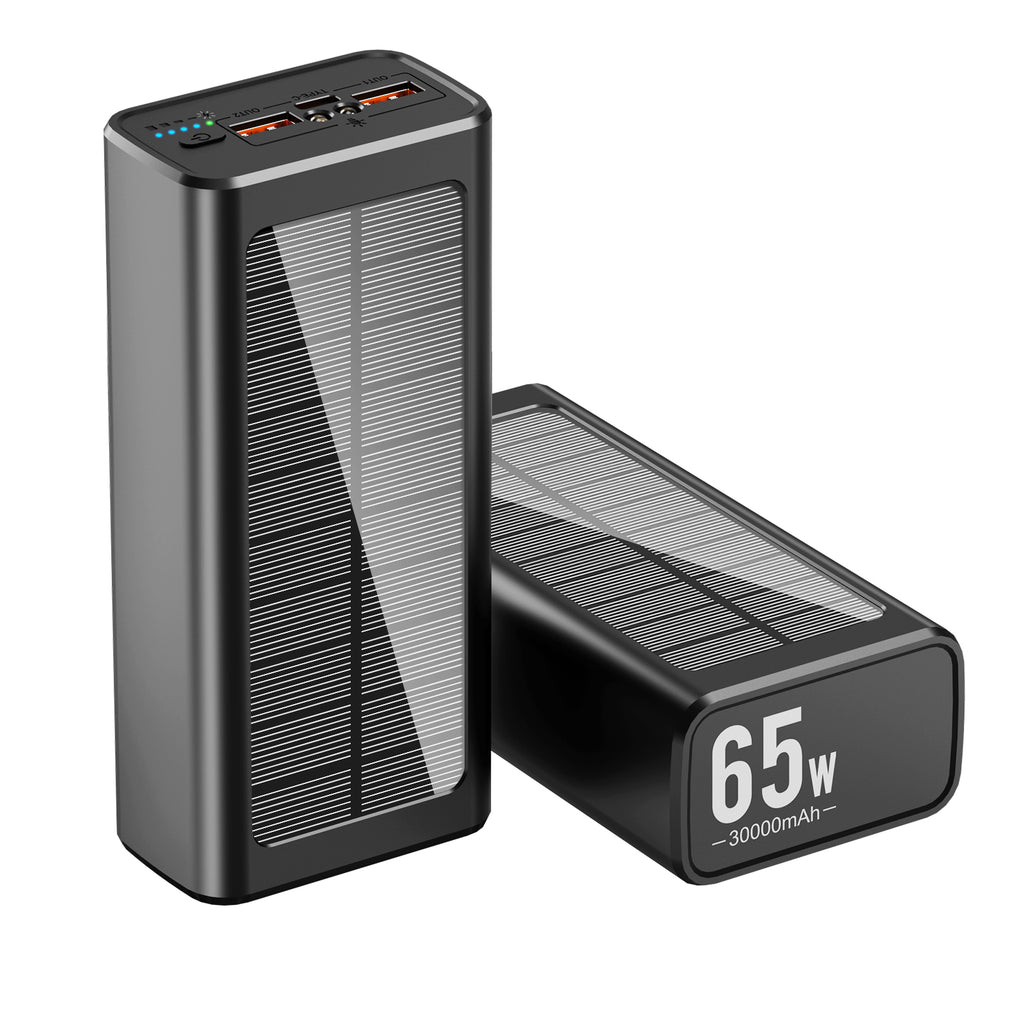Best Seller Solar Computer 65w Powerbank 30000mah Mobile Phone Portable Pd 22.5w 50000mah Fast Charging Power Bank For Laptop