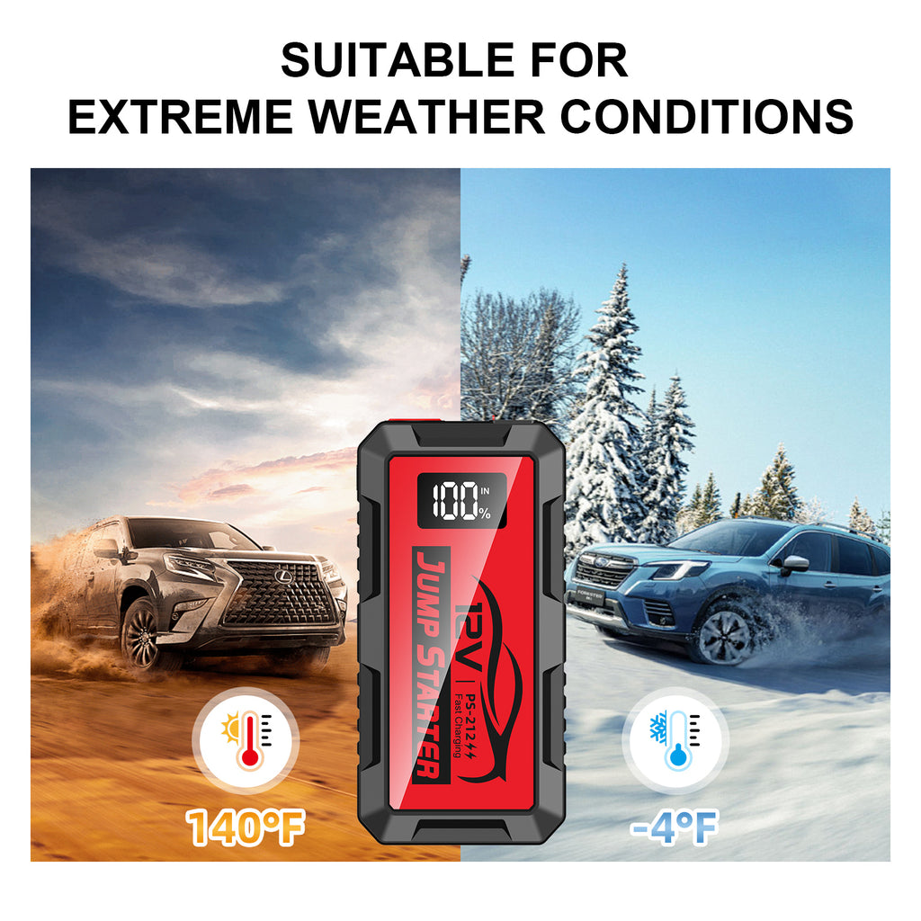 12000a 10000amp 8000a Powerful Super Capacitor 12v Booster Portable Charger Auto Starting Device Power Bank Car Jump Starter Battery