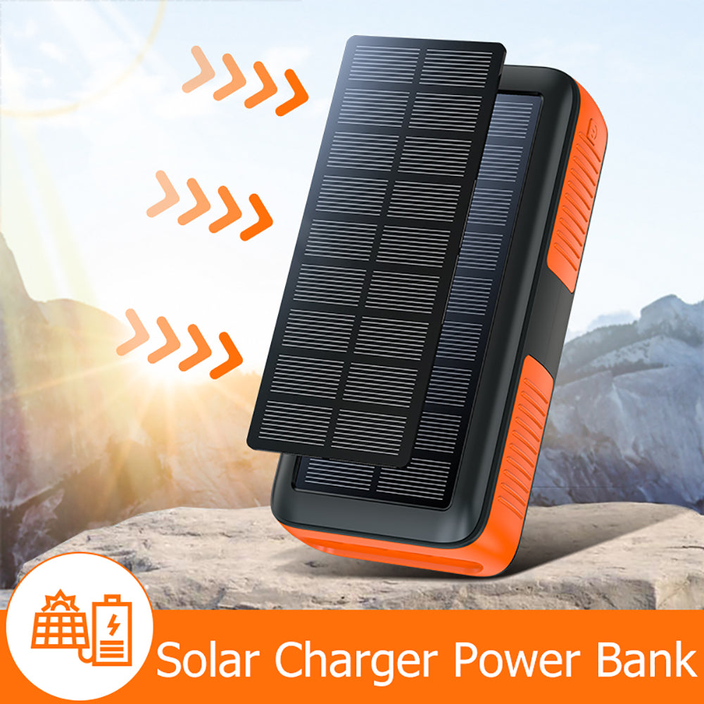 Hot Selling Hand Crank Powerbank Built In Cable Fast Charging Charger Led Light Battery 30000mah 20000 Waterproof Solar Power Bank