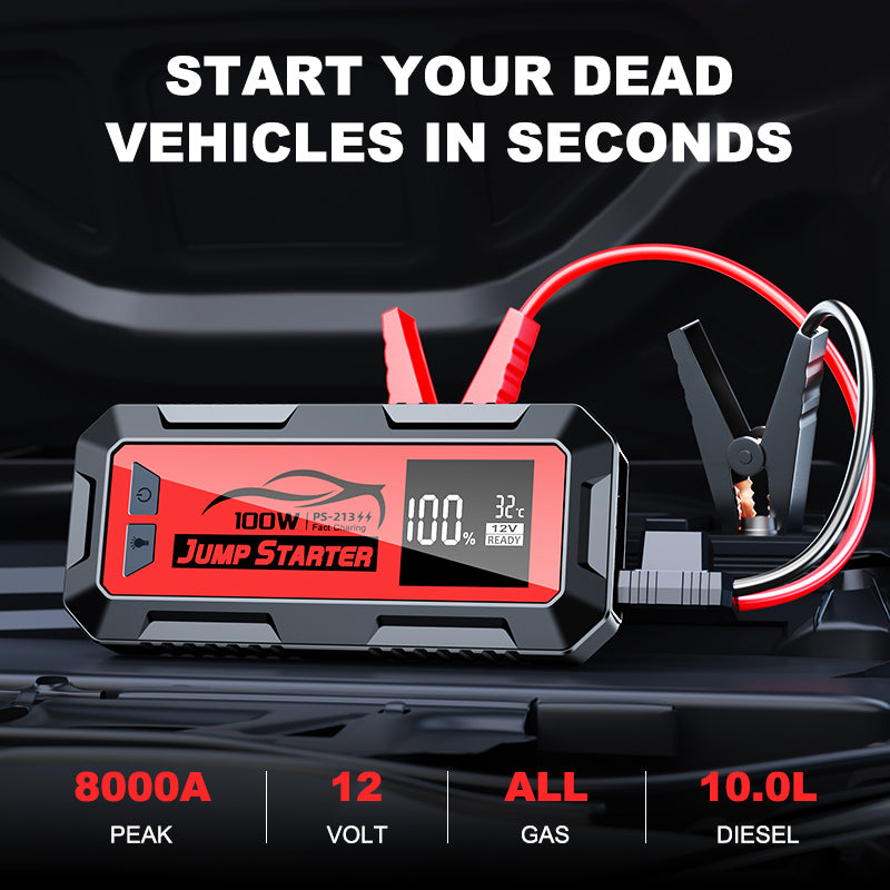 OEM ODM 100W Jumper Multifunction 24000mah Super Capacitor 12v Booster Charger Laptop Power Bank Car Battery Jump Starter