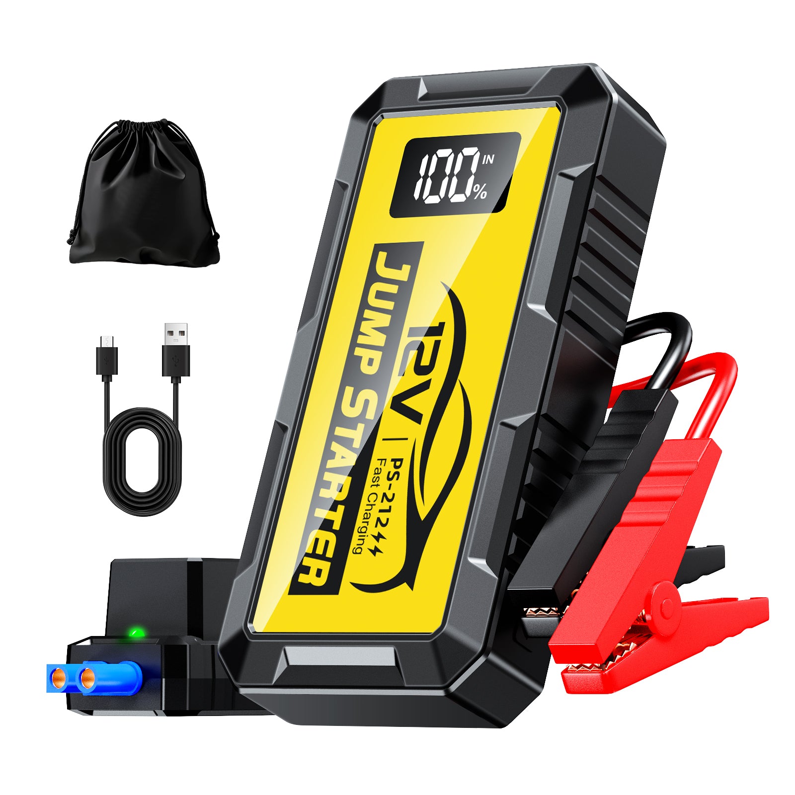 12000a 10000amp 8000a Powerful Super Capacitor 12v Booster Portable Charger Auto Starting Device Power Bank Car Jump Starter Battery