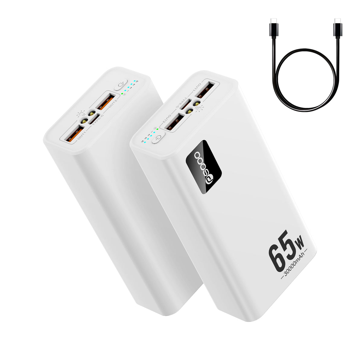 Hot Selling Computer 65 Watt Powerbank Fast Charging 30000mah 50000 Mobile Phone Qc Portable Charger Pd 65w Power Bank For Laptop