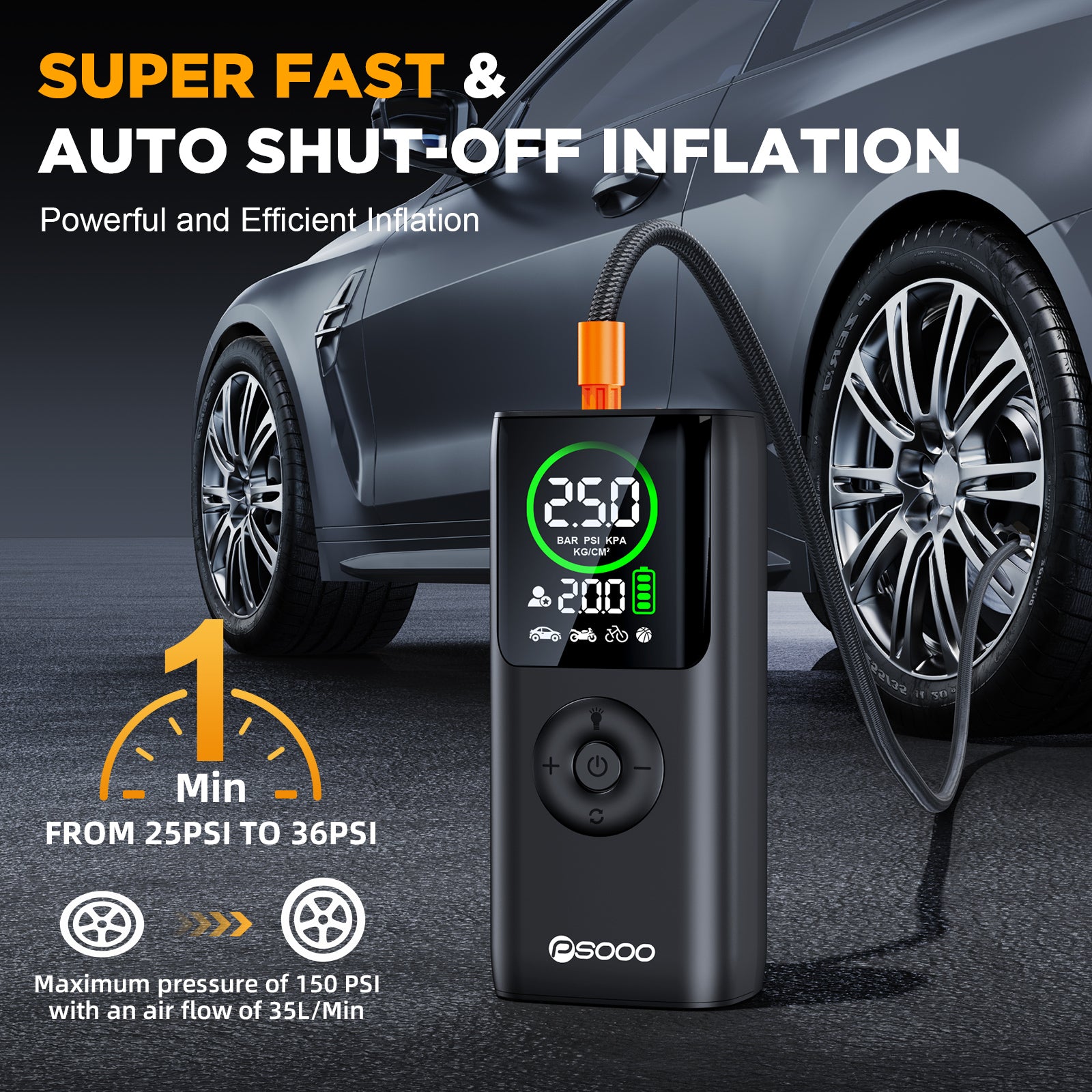 Trending Car Jumper Tire Inflator Pump 12v Battery Booster Power Bank Jump Starter Air Compressor