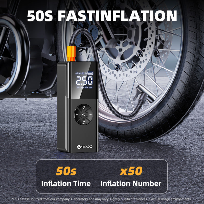 Car 150psi Smart Air Compressor Tyre Mini Digital Power Bank 6000mah Flashlight Truck Pump Portable Tire Inflator