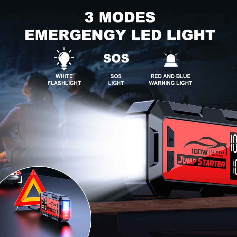 OEM ODM 100W Jumper Multifunction 24000mah Super Capacitor 12v Booster Charger Laptop Power Bank Car Battery Jump Starter
