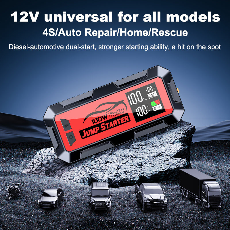 OEM ODM 100W Jumper Multifunction 24000mah Super Capacitor 12v Booster Charger Laptop Power Bank Car Battery Jump Starter