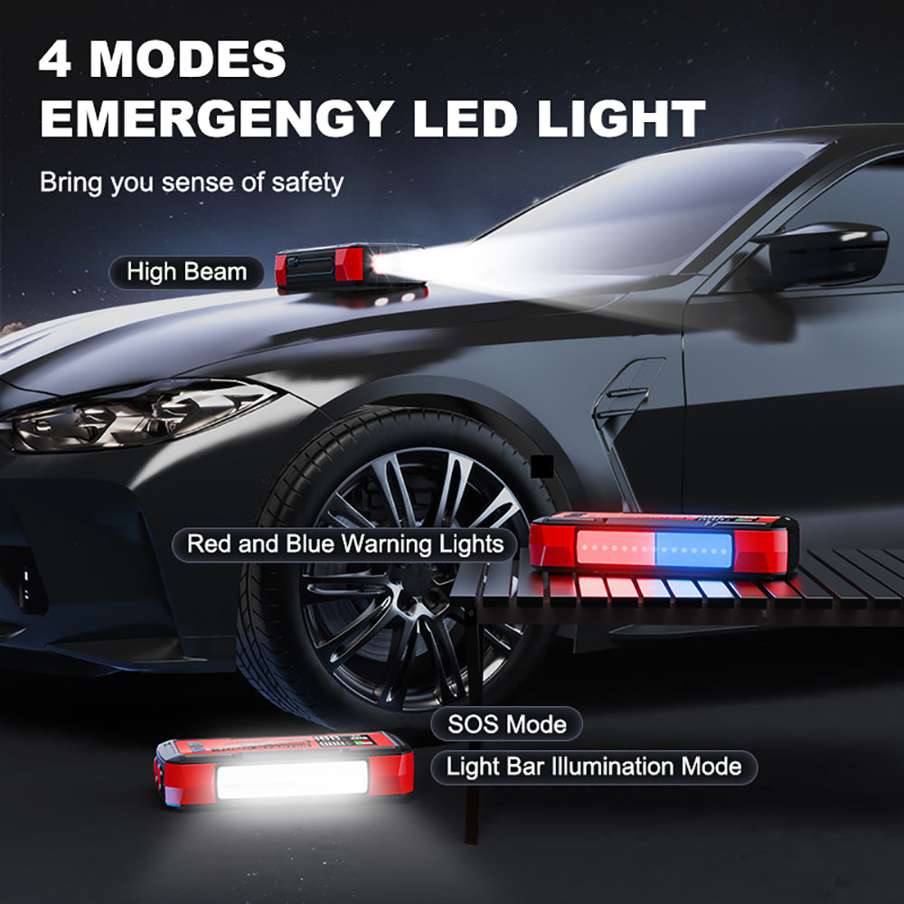 8000amp 100w 32000mah Built In Cable Laptop Multifunction Super Capacitor 12v Booster Power Bank Car Battery Jump Starter