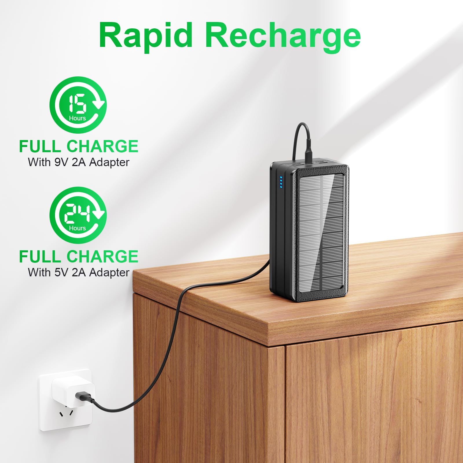 Pd 22.5w Solar Power Bank Phone USB 500000mah 30000mah Portable Flashlight Waterproof 20000mah Powerbank for Camping