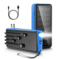 Trending 3 in 1 Pd 22.5w Mini Mobile Battery Phone Portable Powerbank Cables Built in Ac Wall Solar 20000mah Power Bank with Plug